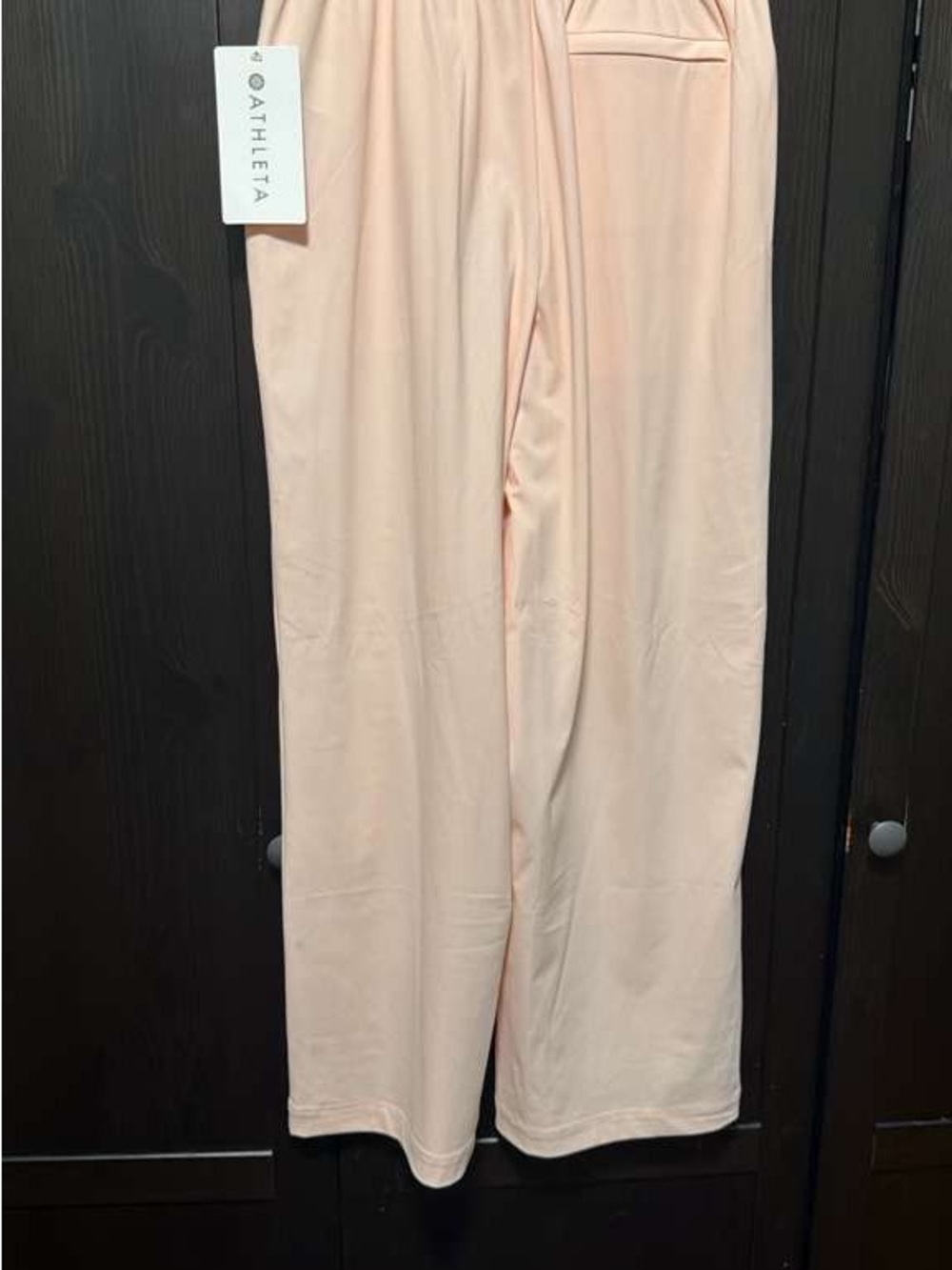 Athleta Wide-Leg Pants in Blush Pink